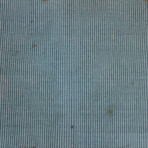 5-pc VINTAGE Fabric tablecloth napkin Turquoise and 7-pc plastic white - Picture 12 of 15